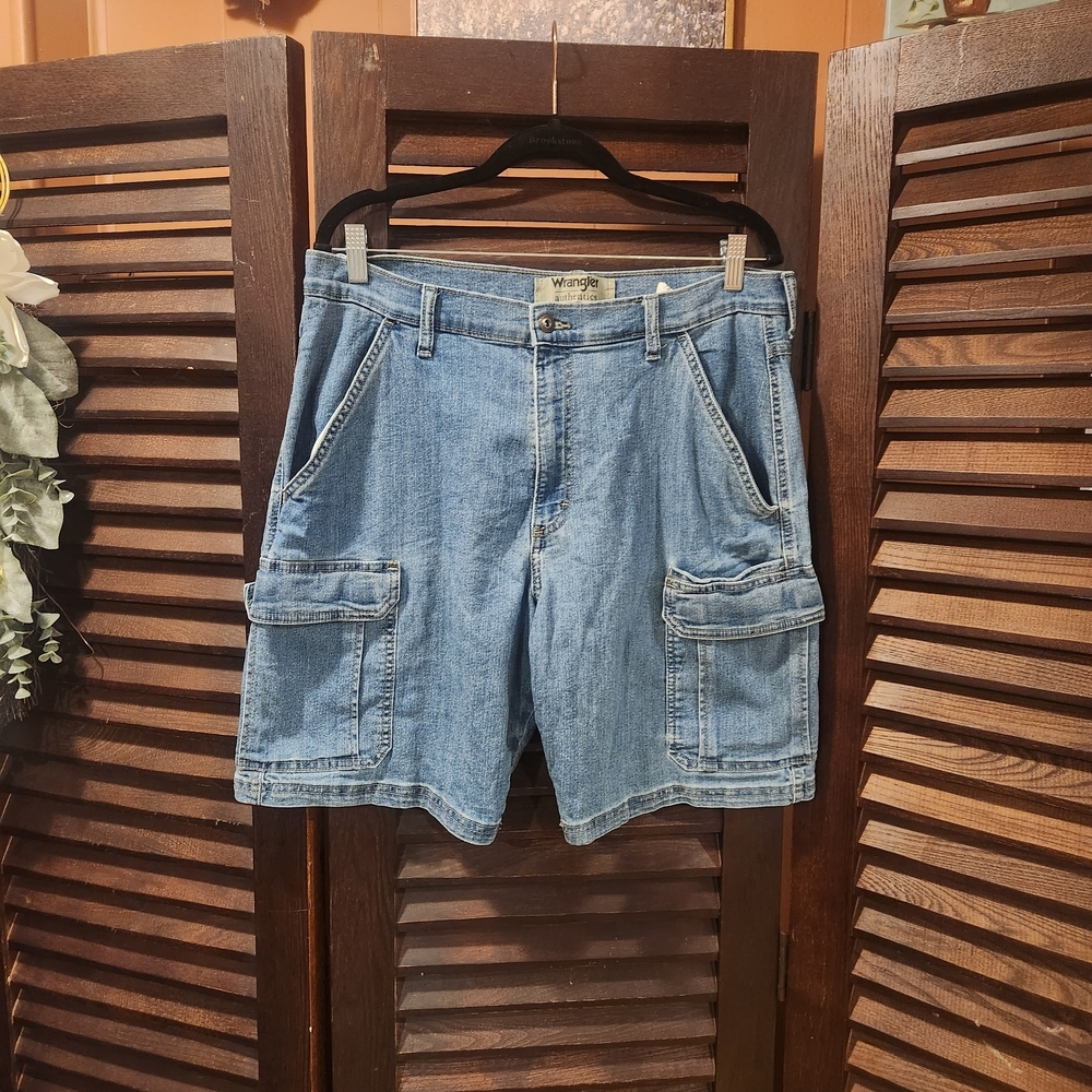 Wrangler Men's Denim Cargo Shorts